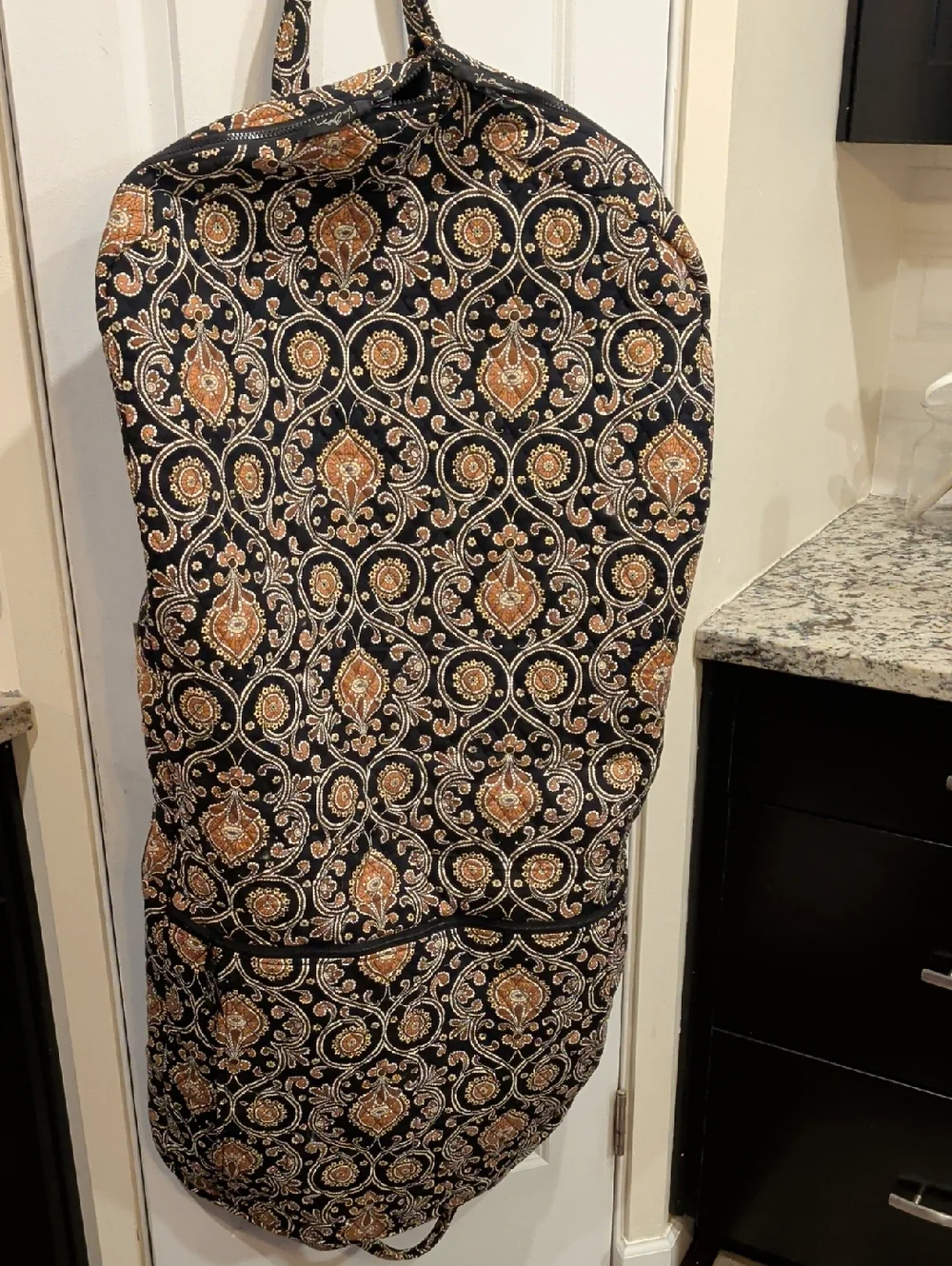Vera Bradley Garment Bag in Black and Copper
